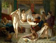 Henri-Pierre Picou Young women bathing. Spain oil painting artist